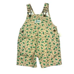 Cutecumbers Vintage Children's Turtle Print Overalls